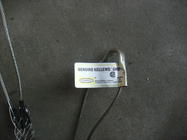 (2) Hubbell Kellems 022-03-013 Support Grip Single Eye .50″-.62″ wire puller