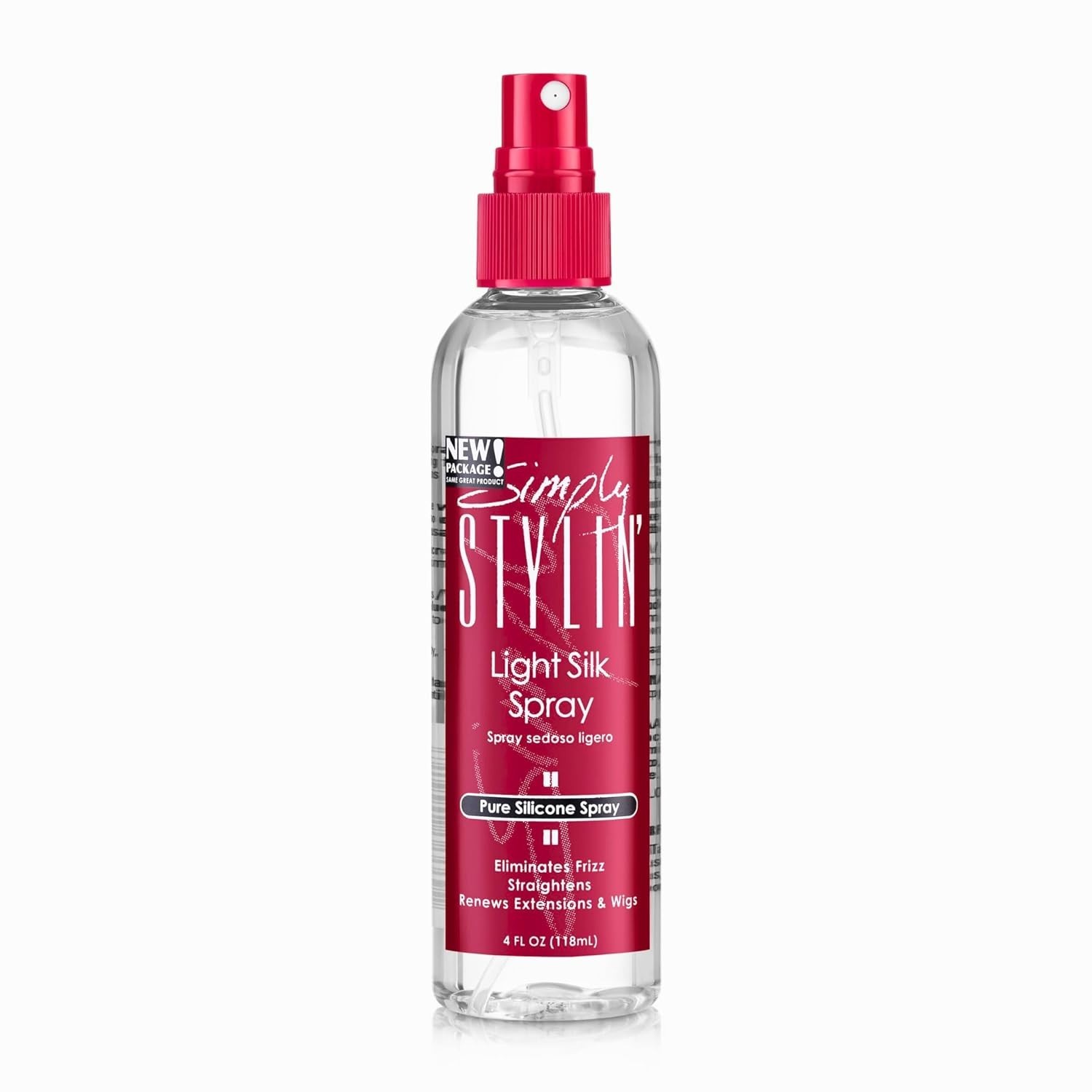 Simply Stylin Light Silk Hair Spray Anti Frizz Heat Protectant 4oz Wig Care