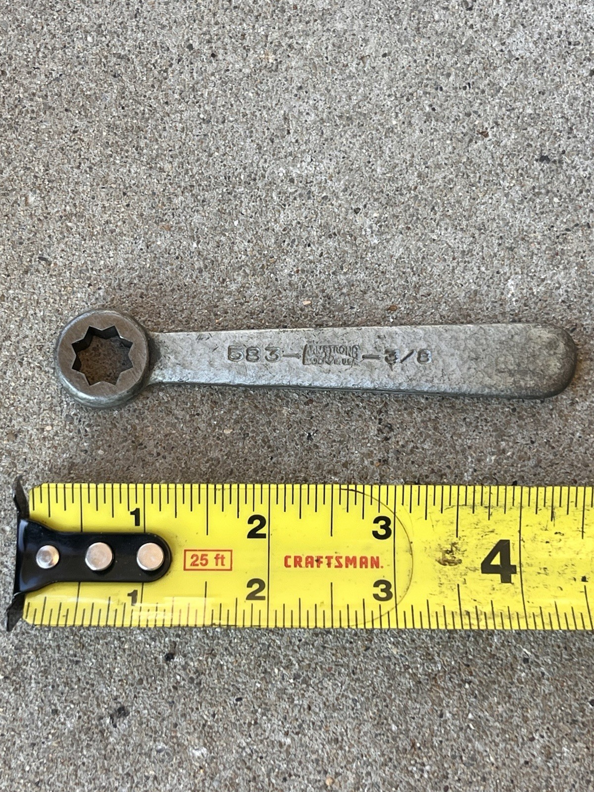 Armstrong 583 Machinist Milling Lathe 8 Point 3/8” Wrench