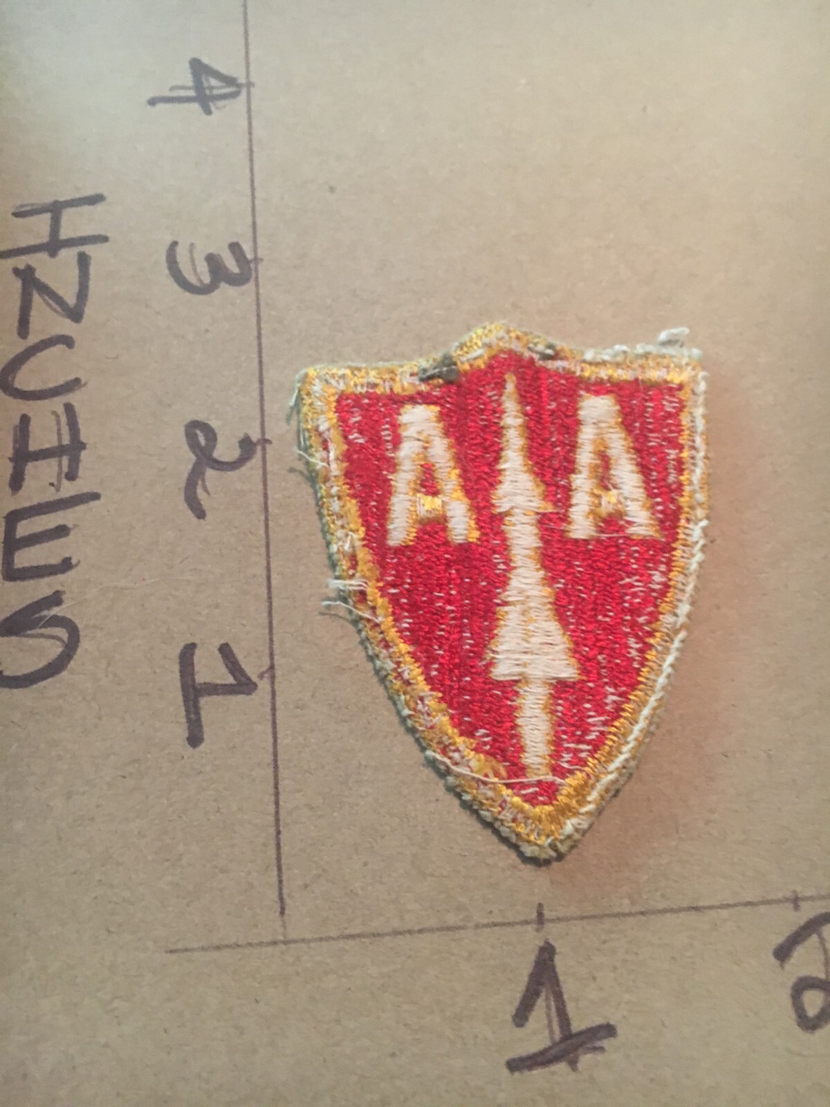 WW2 to Korea era US Army A.A.A. Command c/e no glow Patch 5/14/25