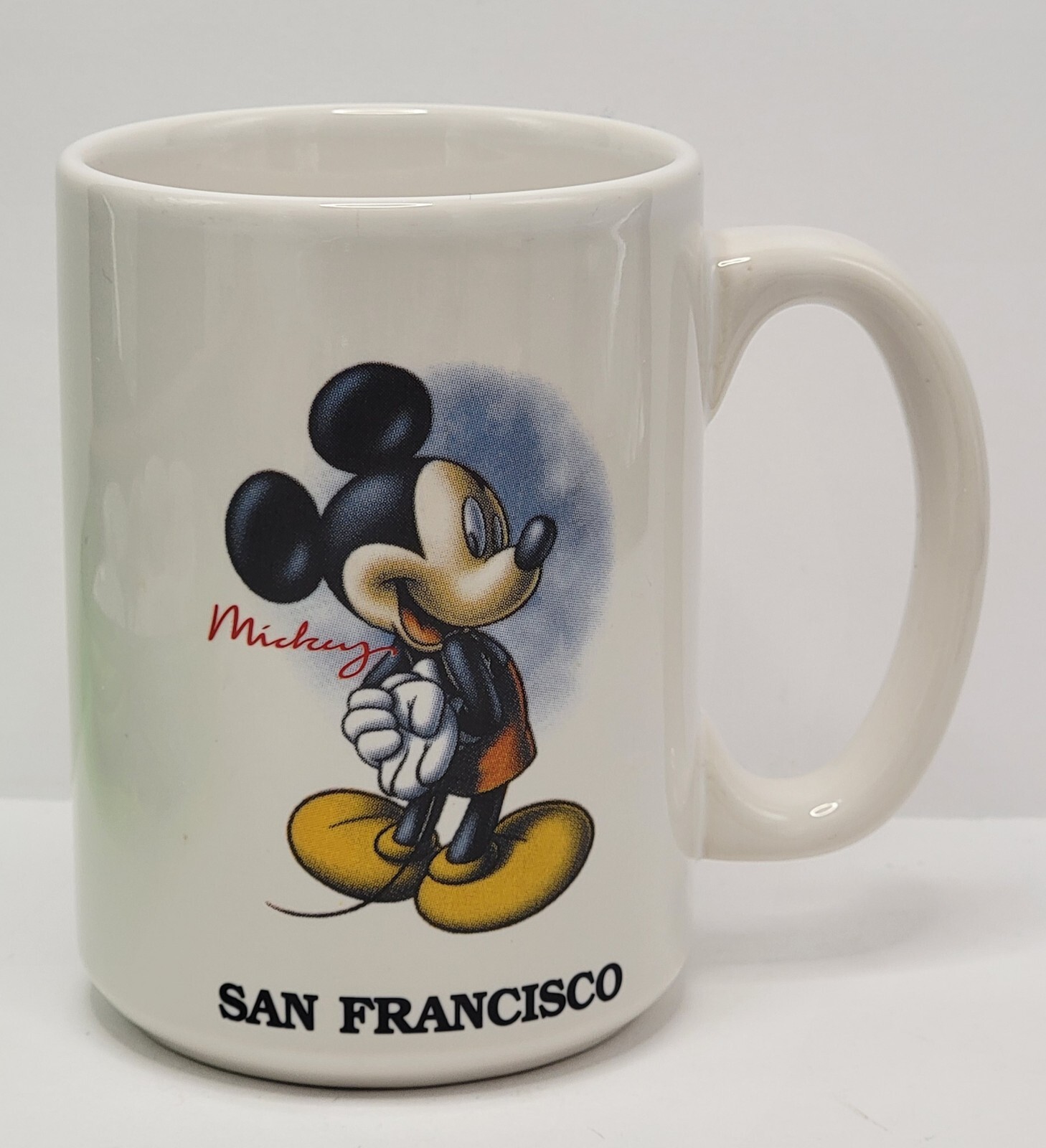 Disney Mickey Mouse San Francisco Ceramic Mug EUC