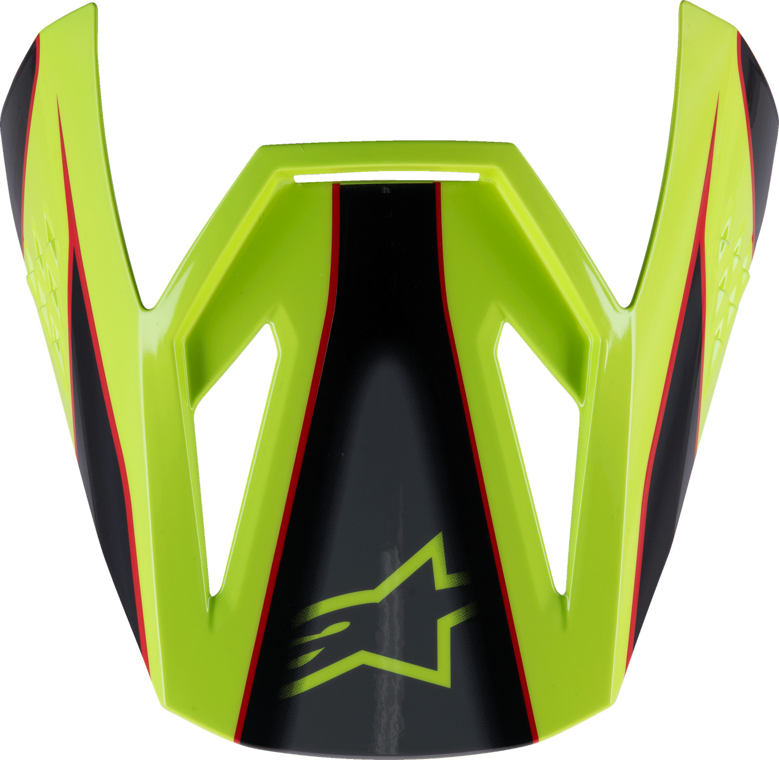 Alpinestars SM3 Youth Fray Visor Red Yellow Fluo Black Gloss 8980525-3051-TU