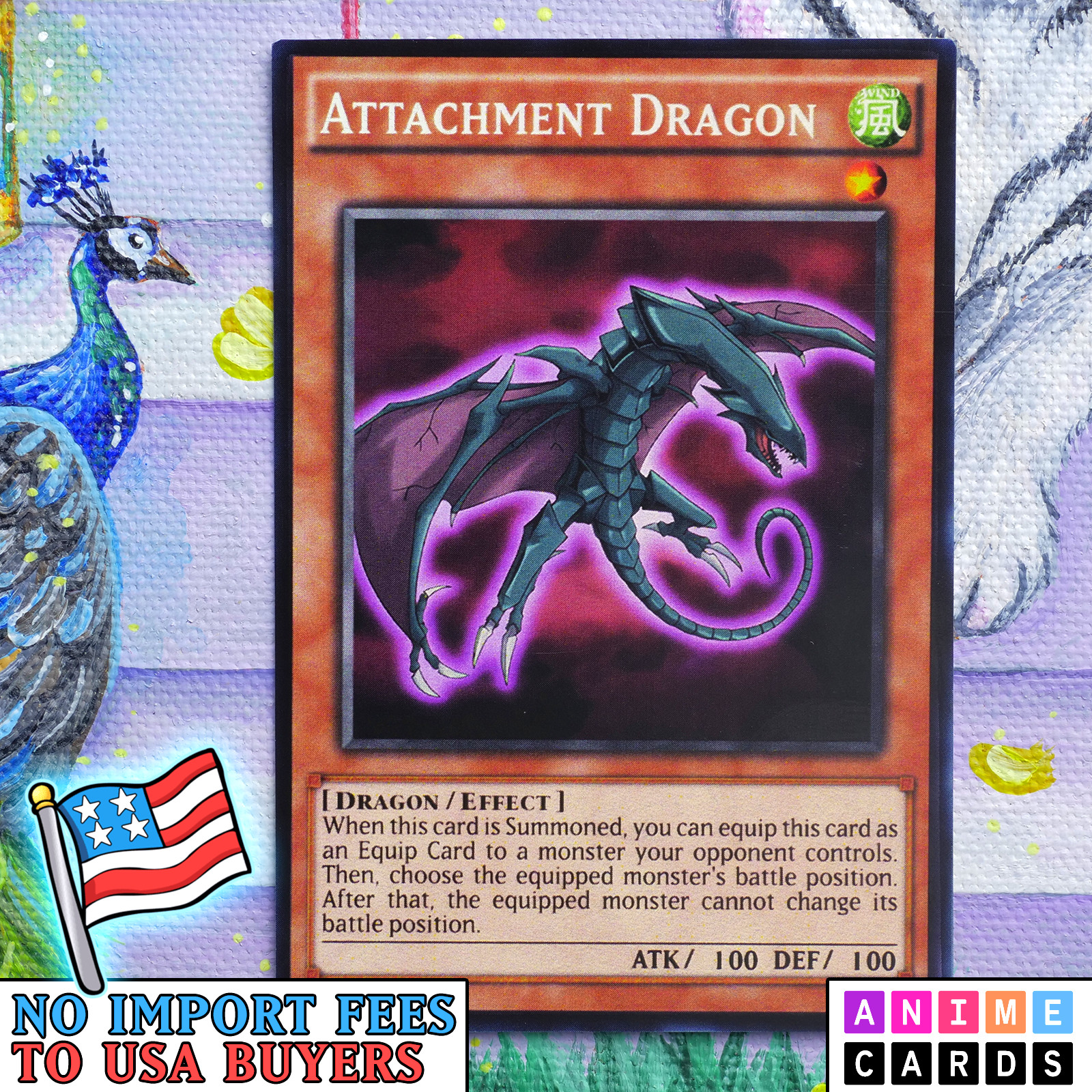 Attachment Dragon ANIME EFFECT HOLO card