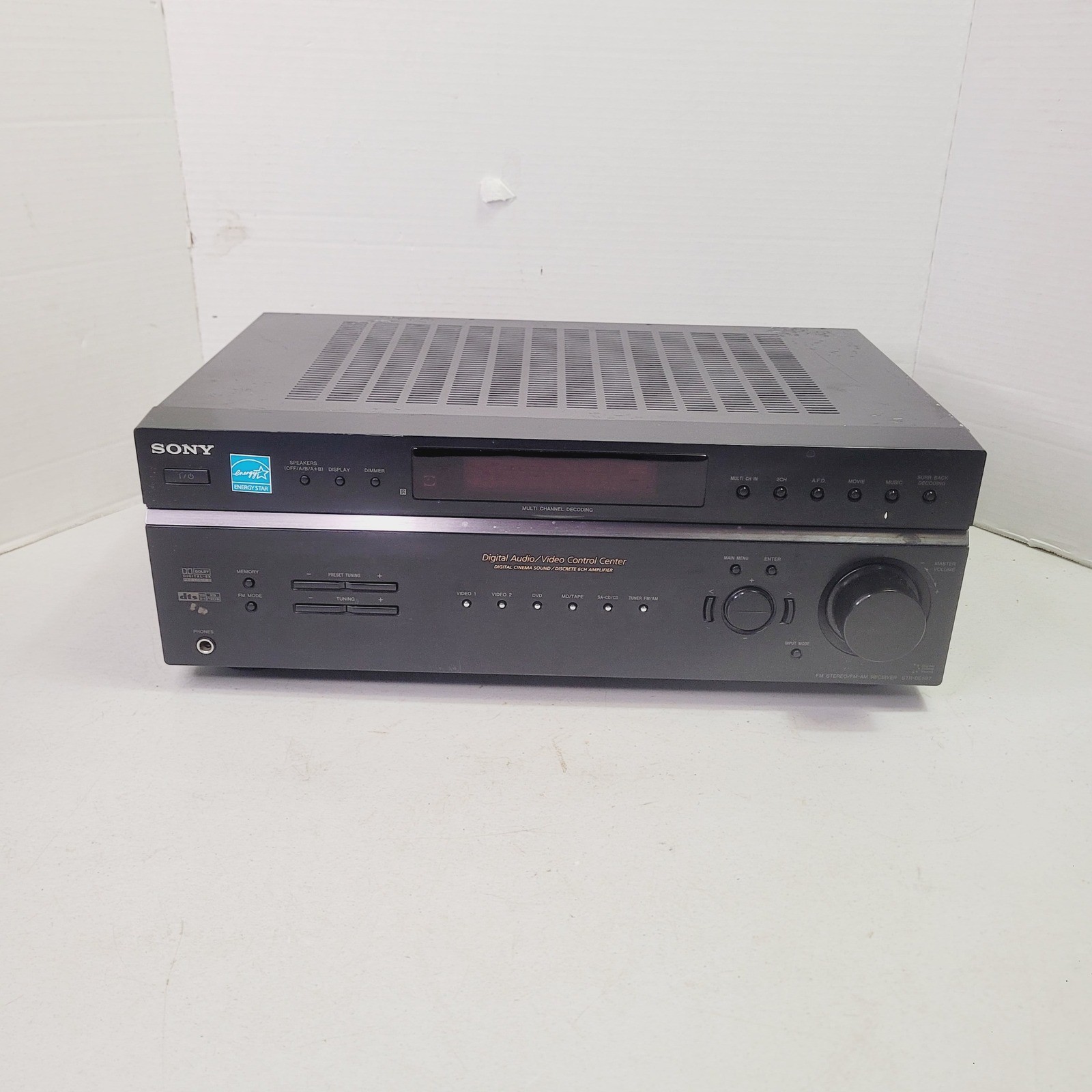Sony STR-DE597 AV Receiver Home Theater 6.1 Ch Black Digital Cinema Sound