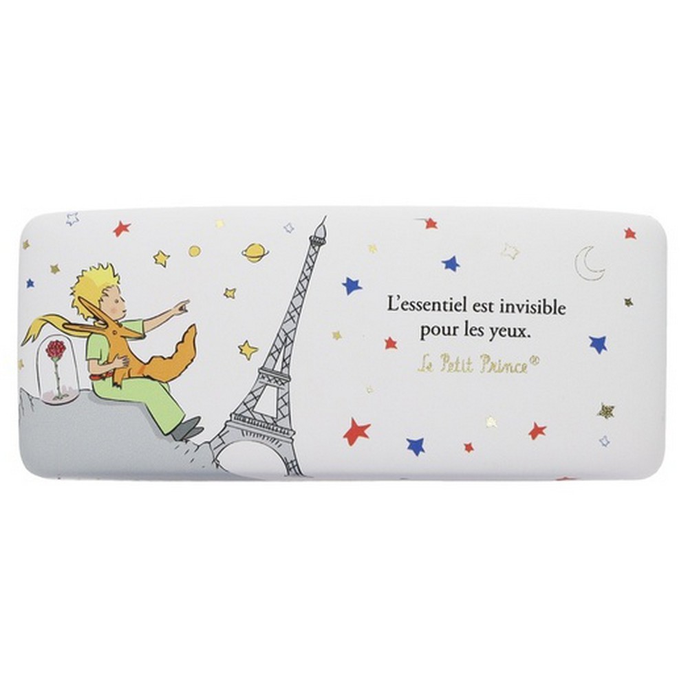 Kiub The Little Prince, Fox, Rose and Eiffel Tower Eyeglass Case (16.3x6.2cm)