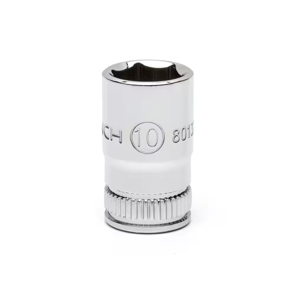 1/4 In. Drive 6 Point Metric Standard Socket 10 Mm