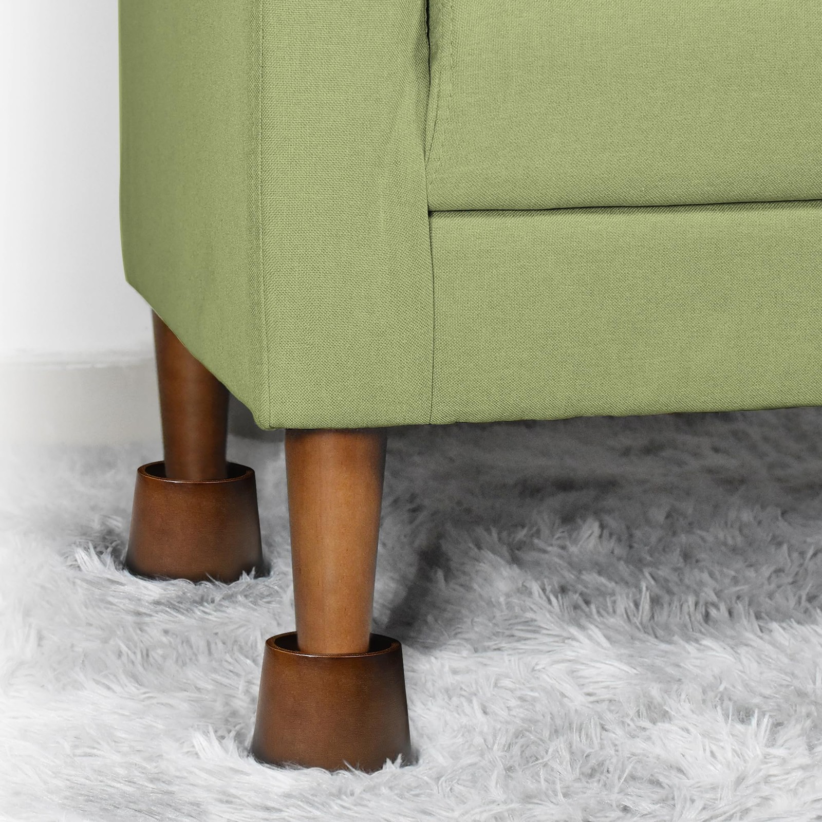 Wood Bed Risers (2 inch Round 4pcs)