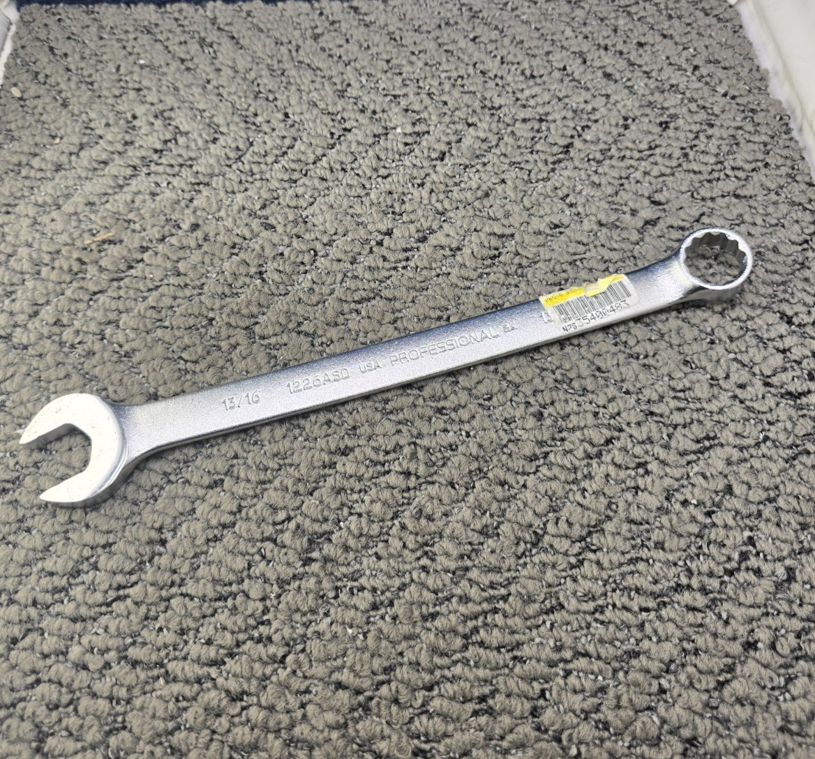 Proto Professional 1226ASD: 13/16" 12 Point Combination Wrench, Satin