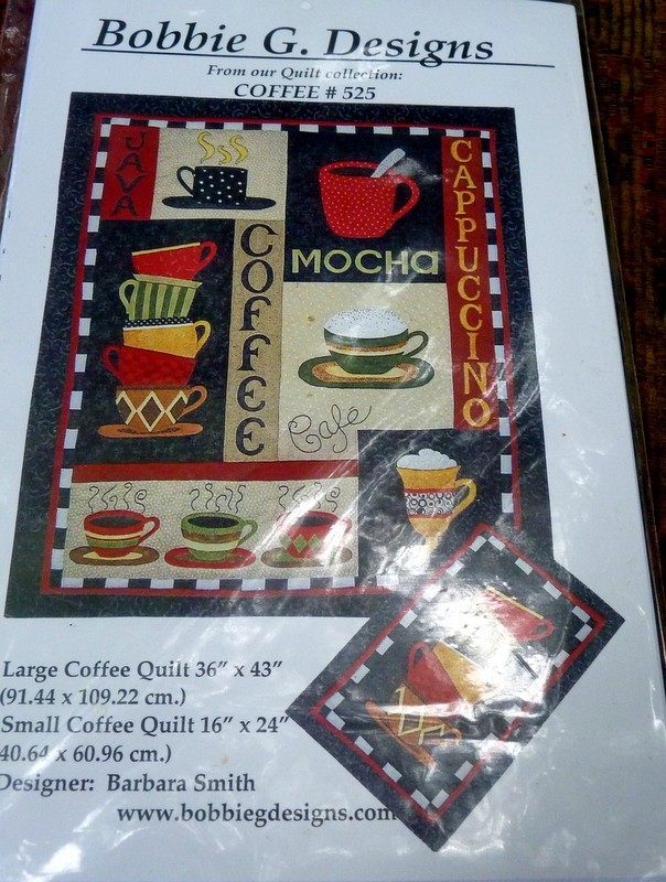 *LOVELY VTG COFFEE QUILT 36" x 43" Bobbie G. Sewing Pattern Uncut #525 Quilt