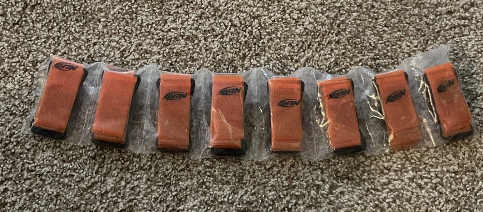 NERF Replacement Orange Dart Clips For NERF Blasters Set of 8 New