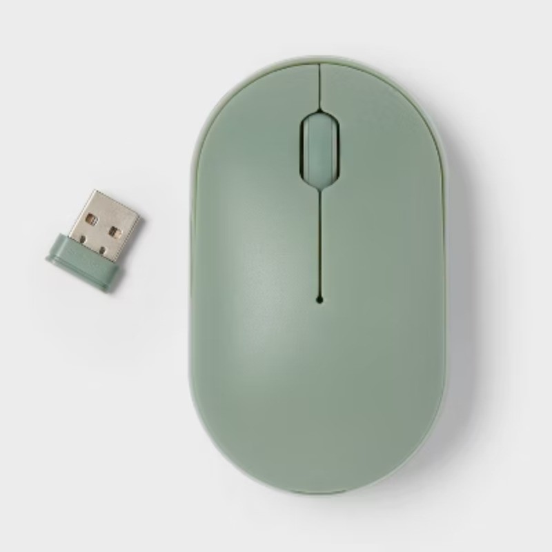 Wireless Mouse Jade: Bluetooth USB-A for Home Use