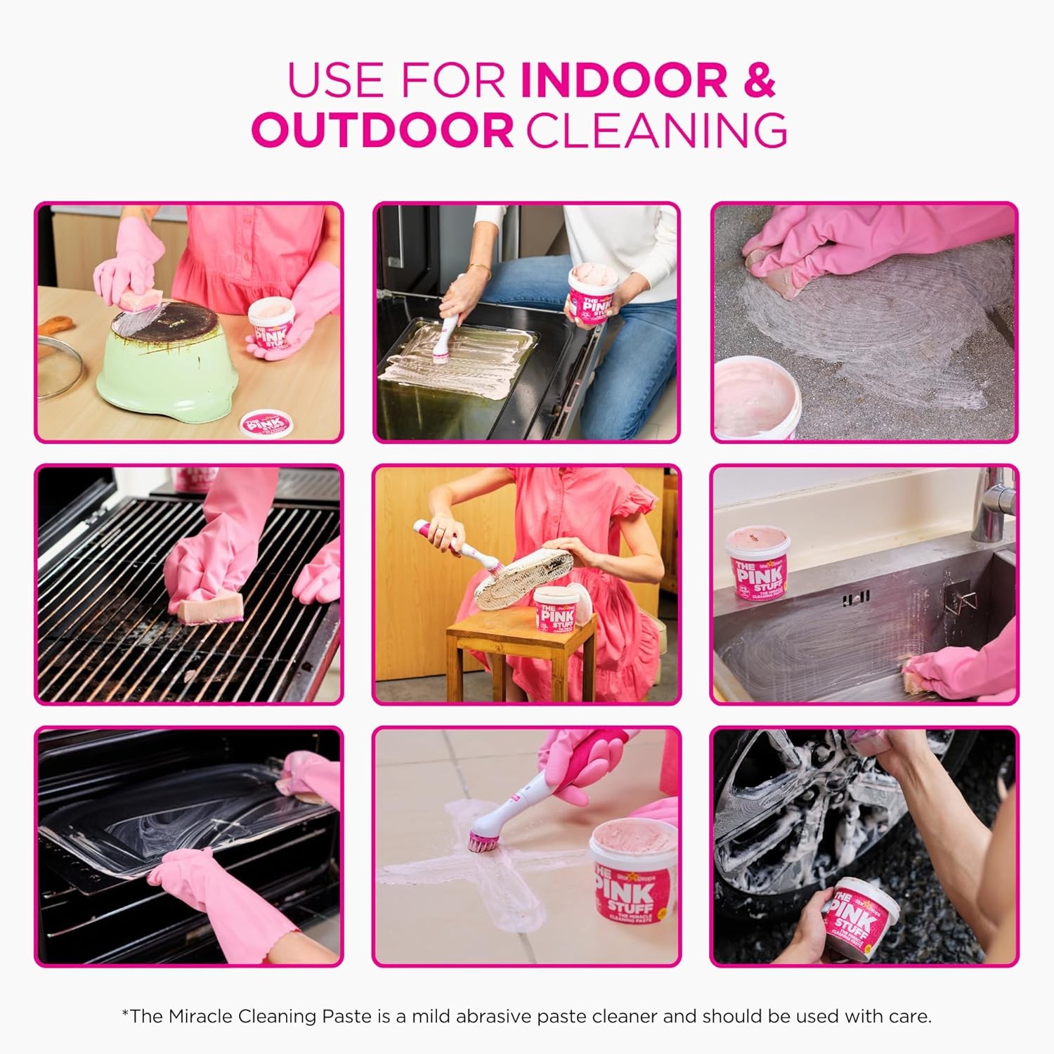 Stardrops The Pink Stuff, Miracle Cleaning Paste, All-Purpose Cleaner, 17.63 oz