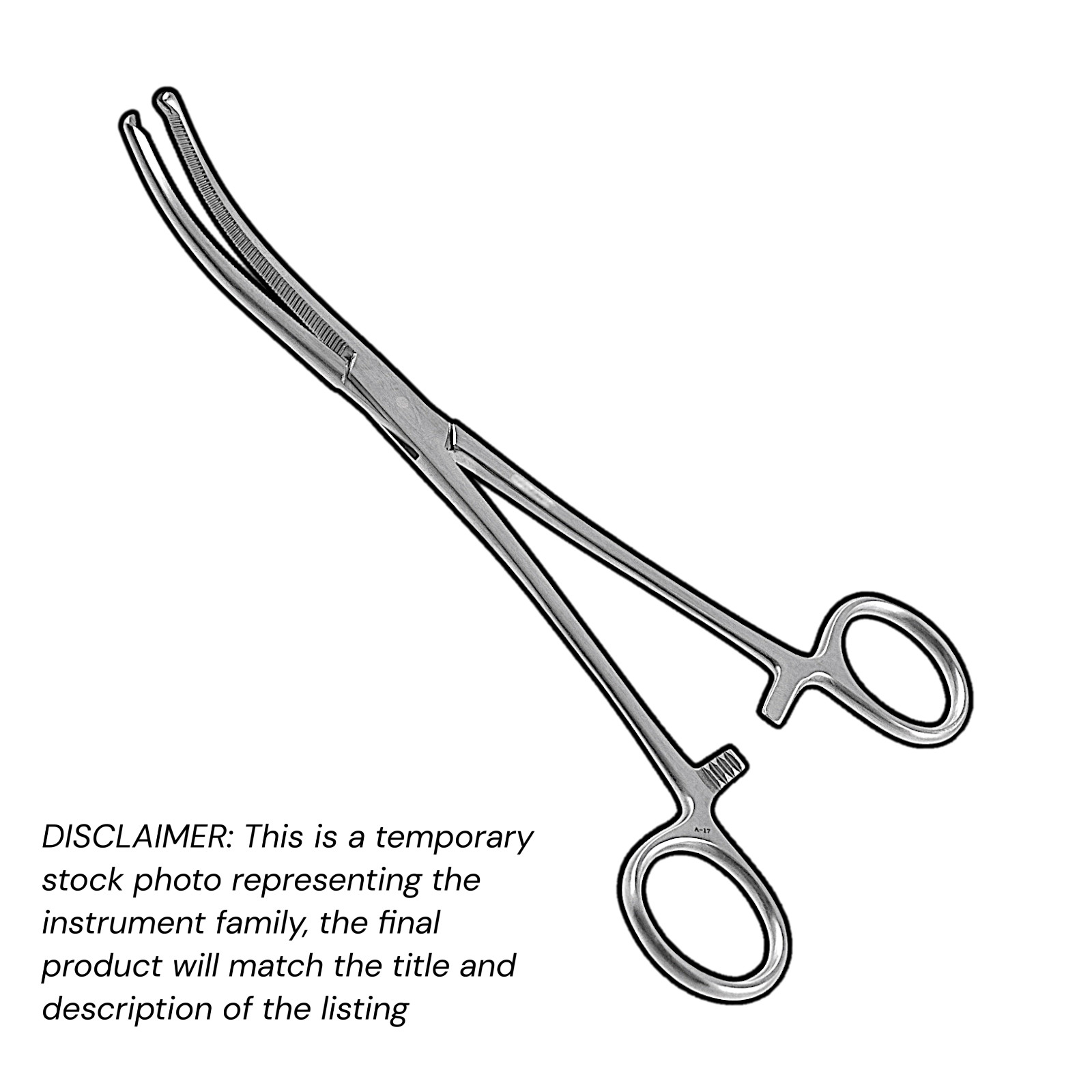 Rochester-Ochsner Hemostatic Forceps 6.25" Curved 1x2 Teeth Stainless EZTEK