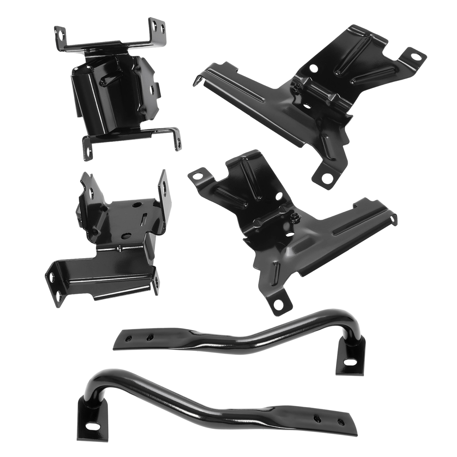 Front Bumper Brackets Outer + Inner For GMC Sierra 1500 07-13/2500HD 3500 07-10