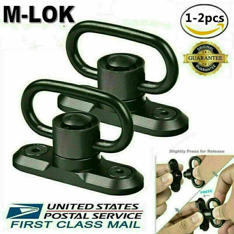 QD Sling Swivel Mount Heavy Duty M-LOK W/ Quick Detach Push Button Tactical US