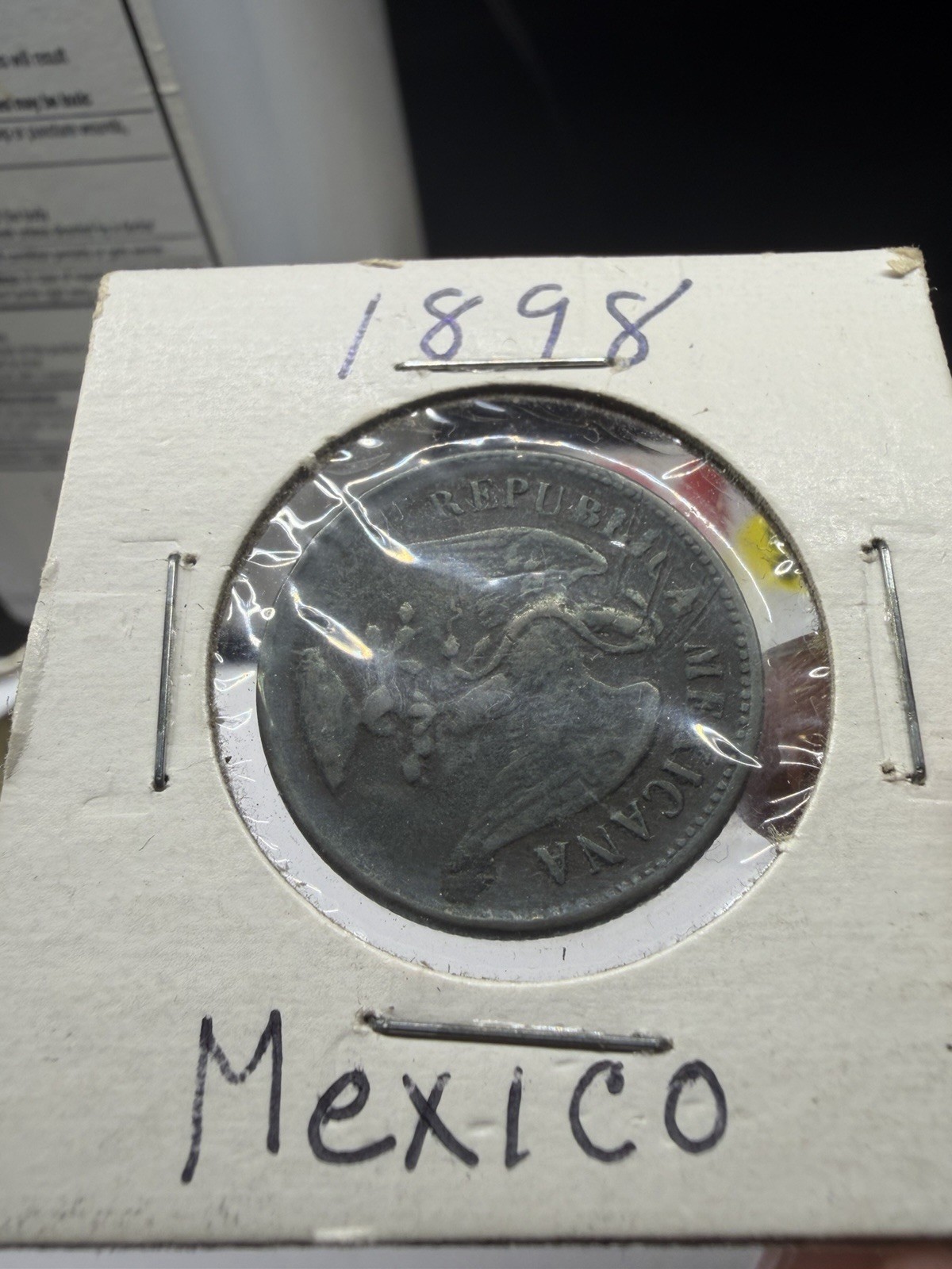 1898 Mo Mexico 1 Centavo Republica Mexicana Bronze Coin - Item Z3