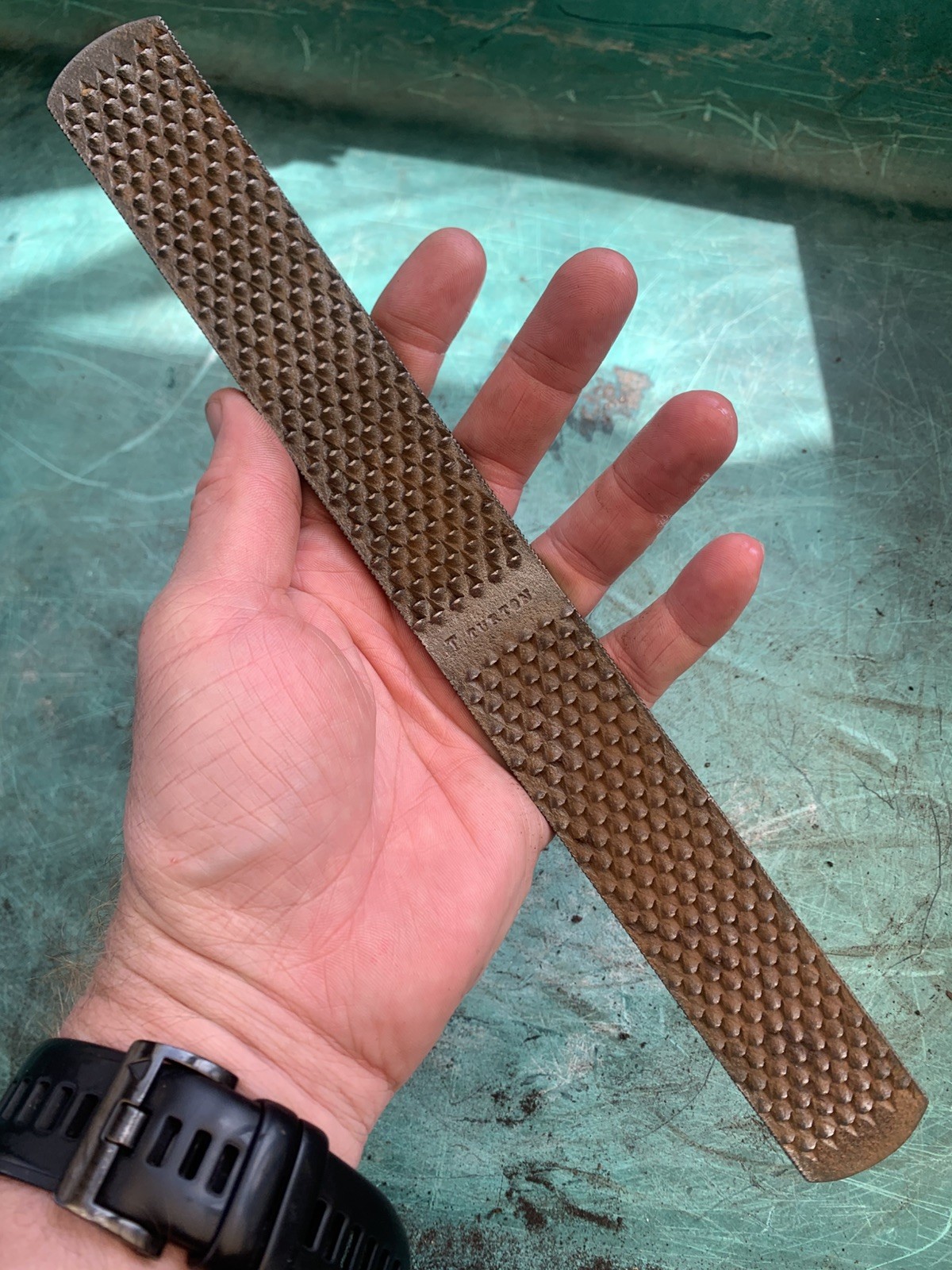 Vintage T Turton  BRITISH MADE 4-Way Rasp File 12 inches long