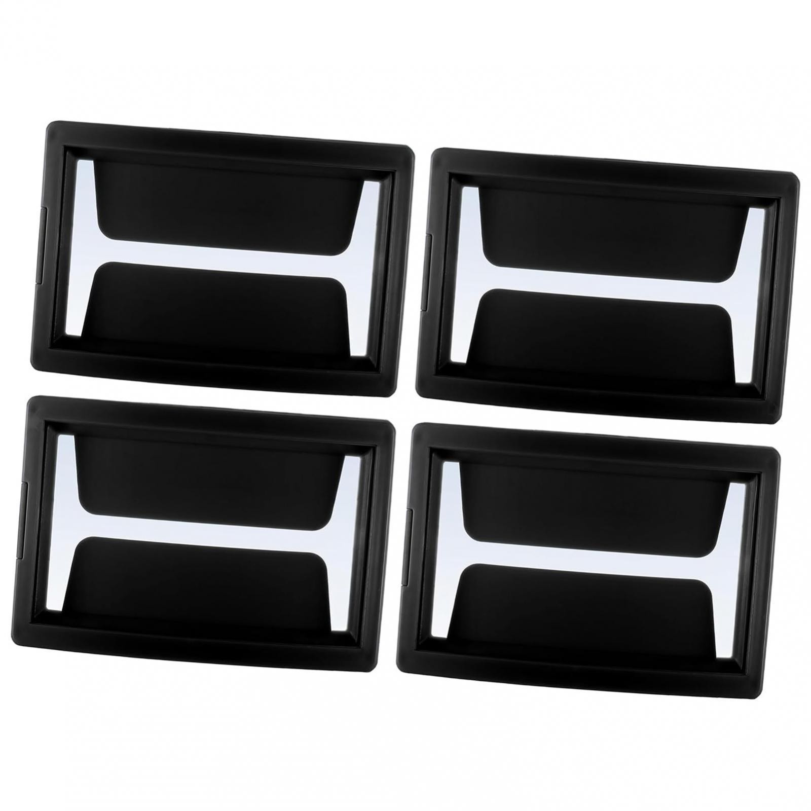 4Pcs Ski Goggle Pass Holders Skiing Pass Clips ID Badge Holders