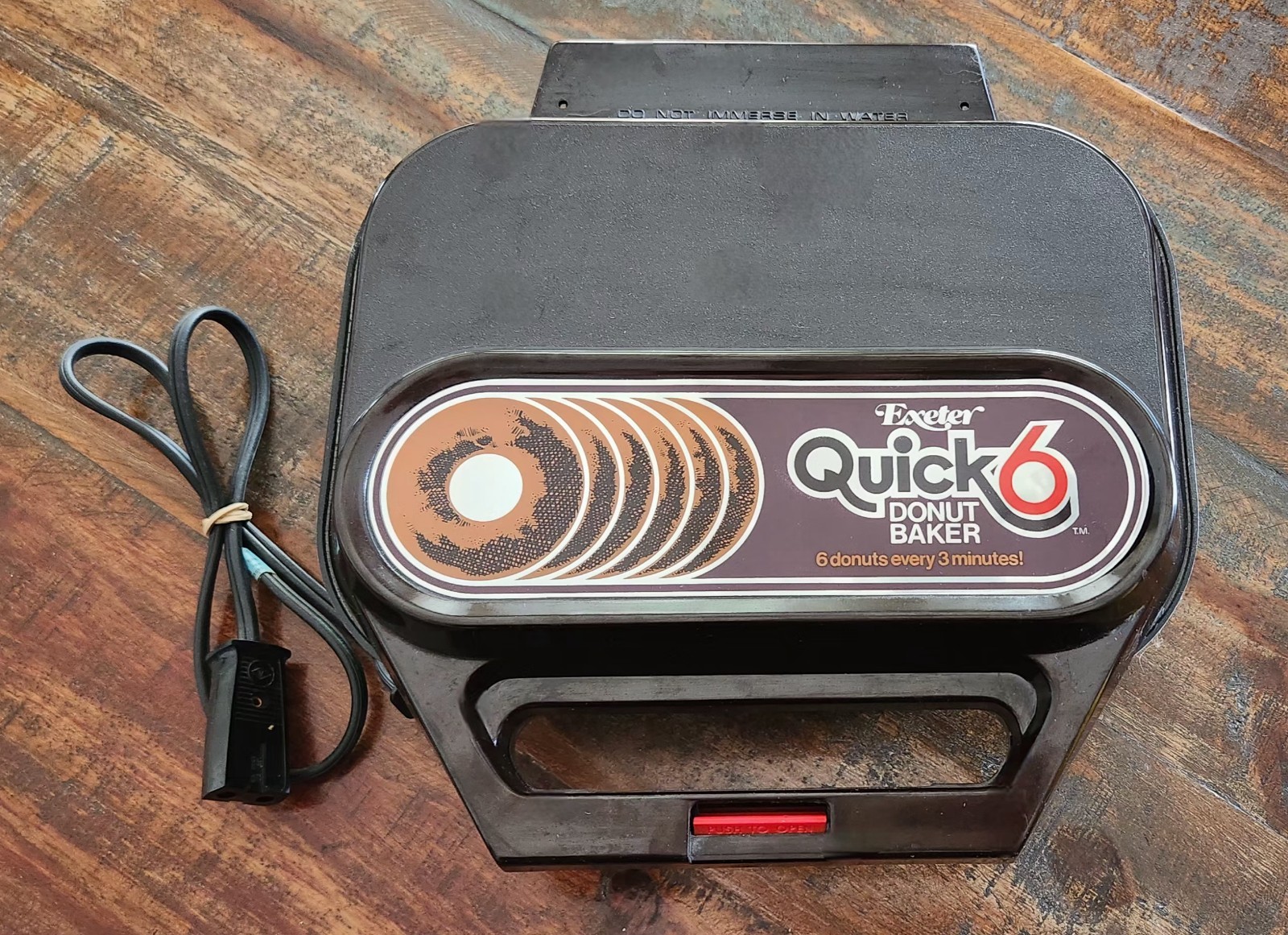 Vintage 1970's Exeter Quick 6 Donut Baker Maker Model 766. Tested And Works!
