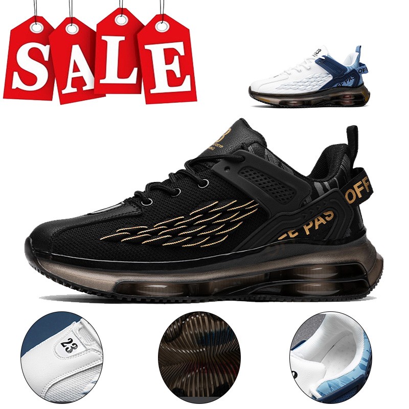 Men Plus Size Breathable Running Shoes Outdoor Sports Lightweight Slip-Resistant