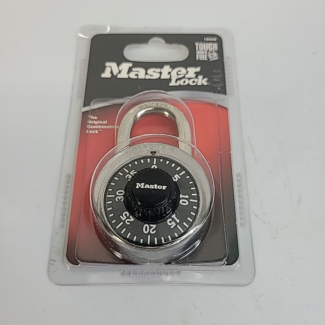Master Lock Padlock Combination Lock Anti-Shim 3-Digit Lock #1500D (2-PACK )