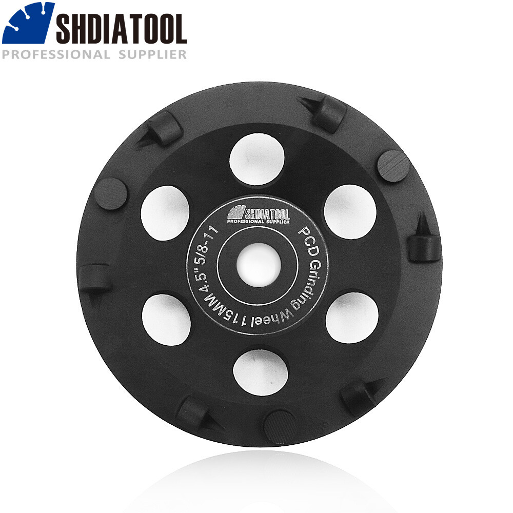 1× 4.5in PCD Grinding Cup Wheel Diamond Grinding Dis Removing Epoxy Coating Glue