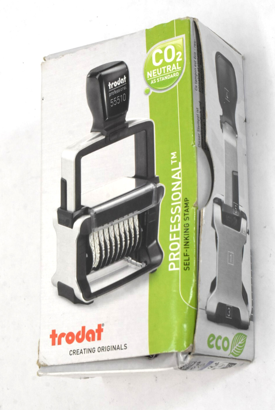 Trodat Numberer Stamp Professional 55510 10 Digit Self Inking 1-5/16" x 2-1/4"