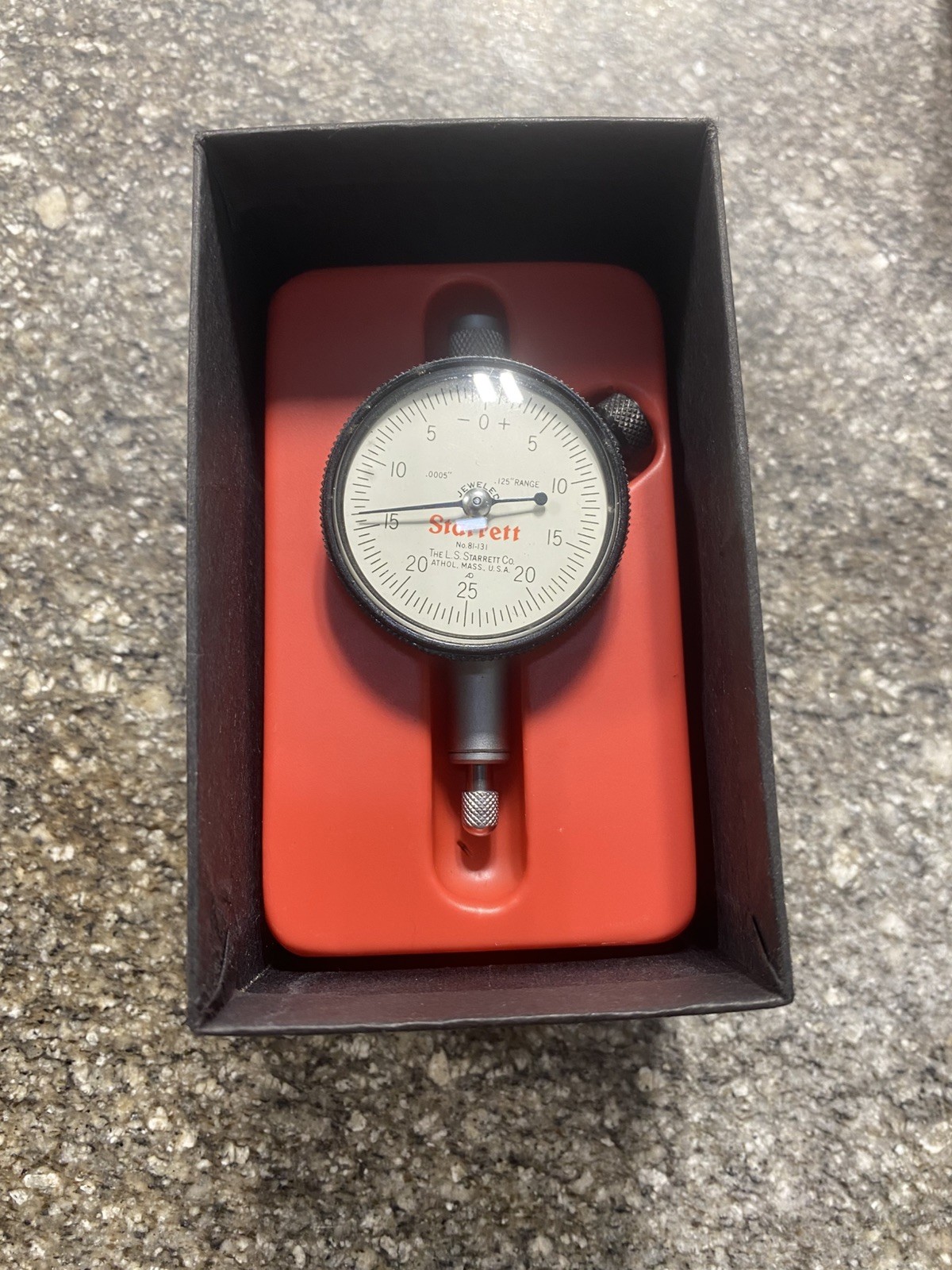STARRETT #81-131 .0005"- .125" RANGE DIAL INDICATOR (TL2002)