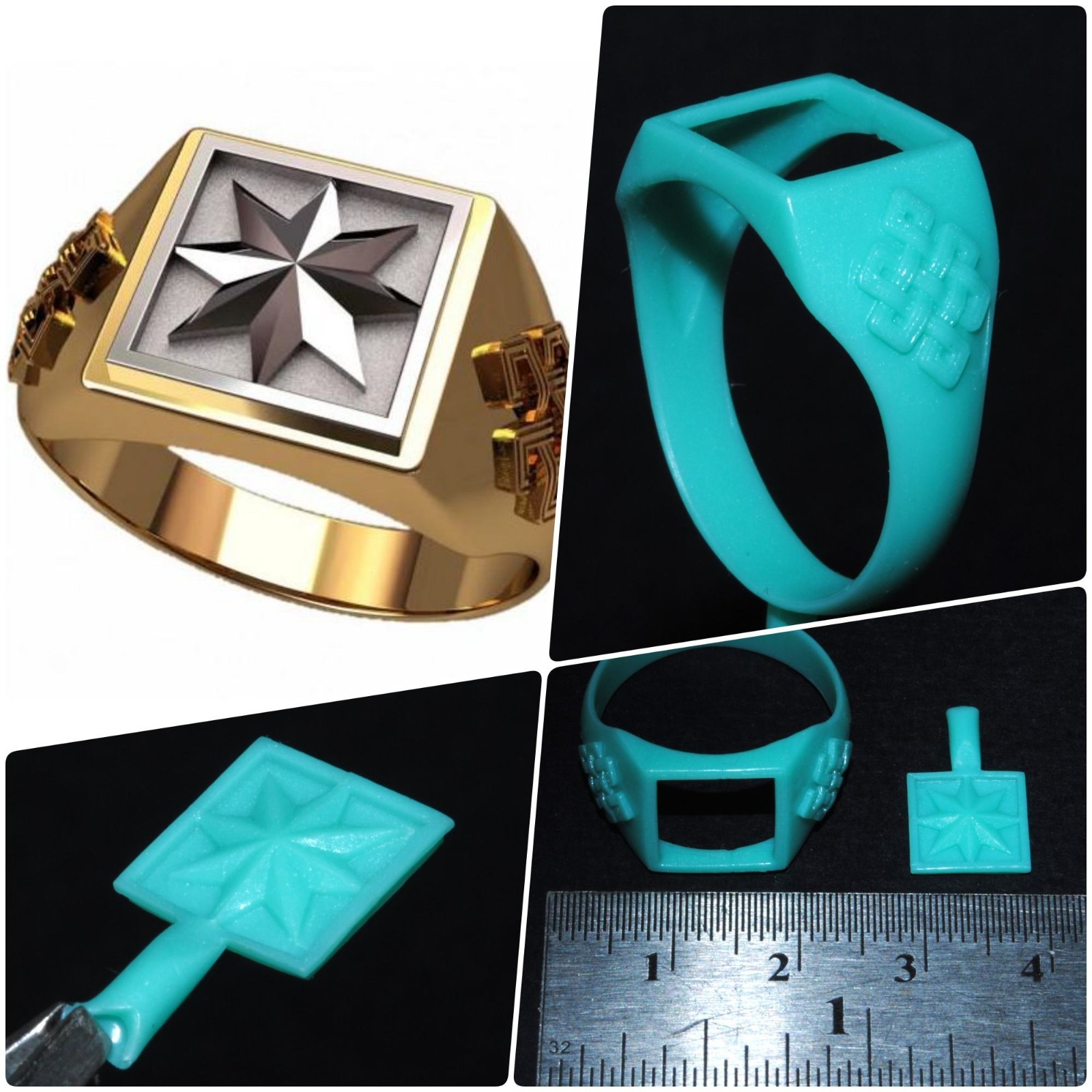1 pc Men's Wax Patterns for Lost Wax Casting Jewelry/injection wax_30341