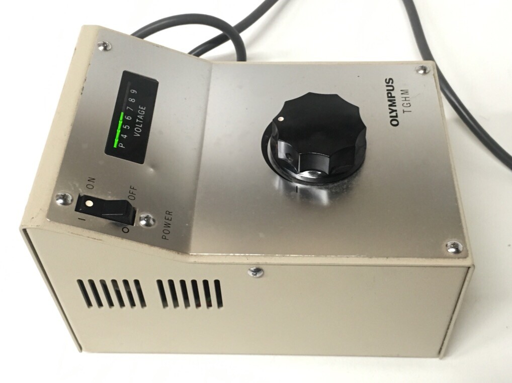OLYMPUS MICROSCOPE LAMP LIGHT SOURCE VARIABLE POWER SUPPLY TGHM