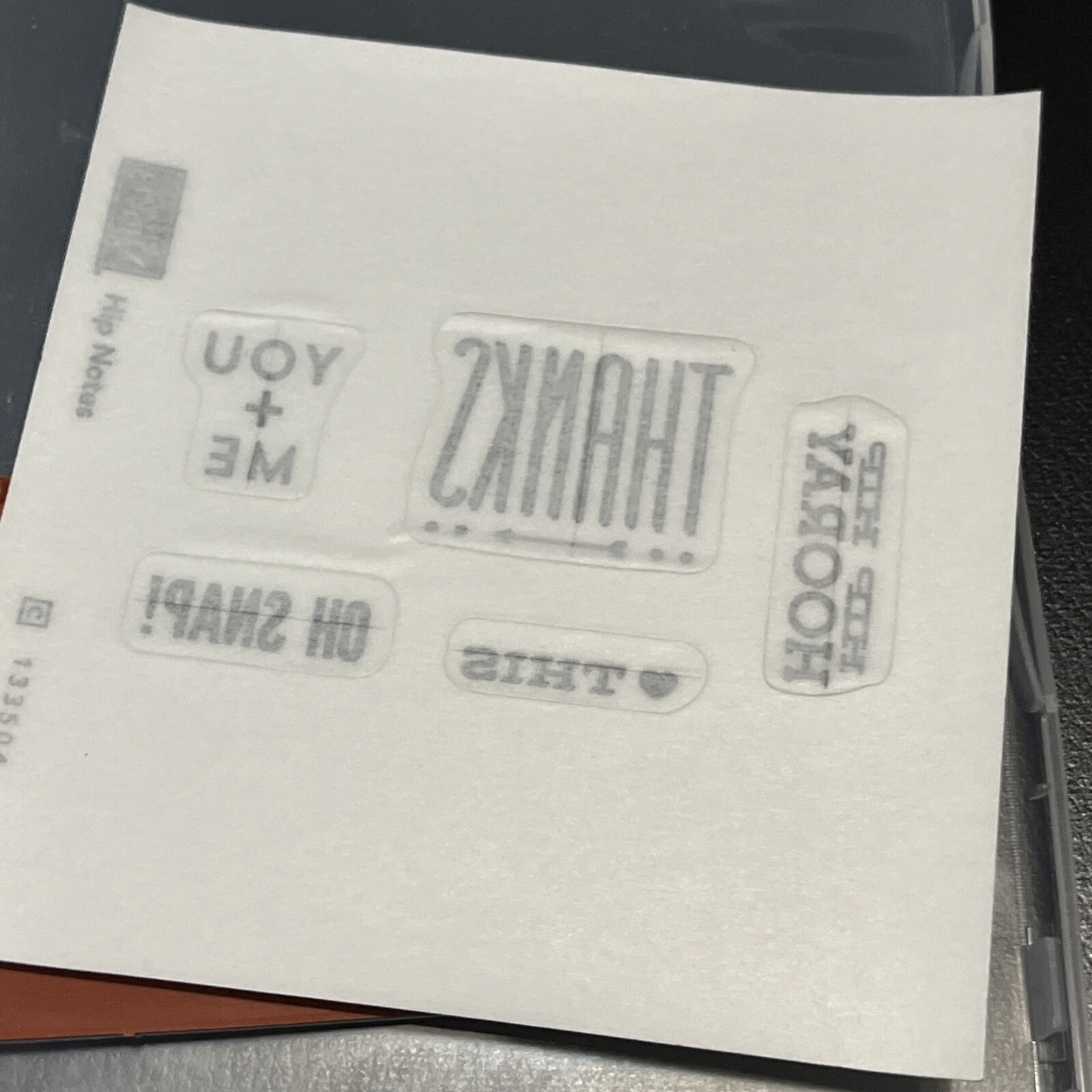 Stamping Up Rubber Cling Stamp Hip Notes Sets Complete
