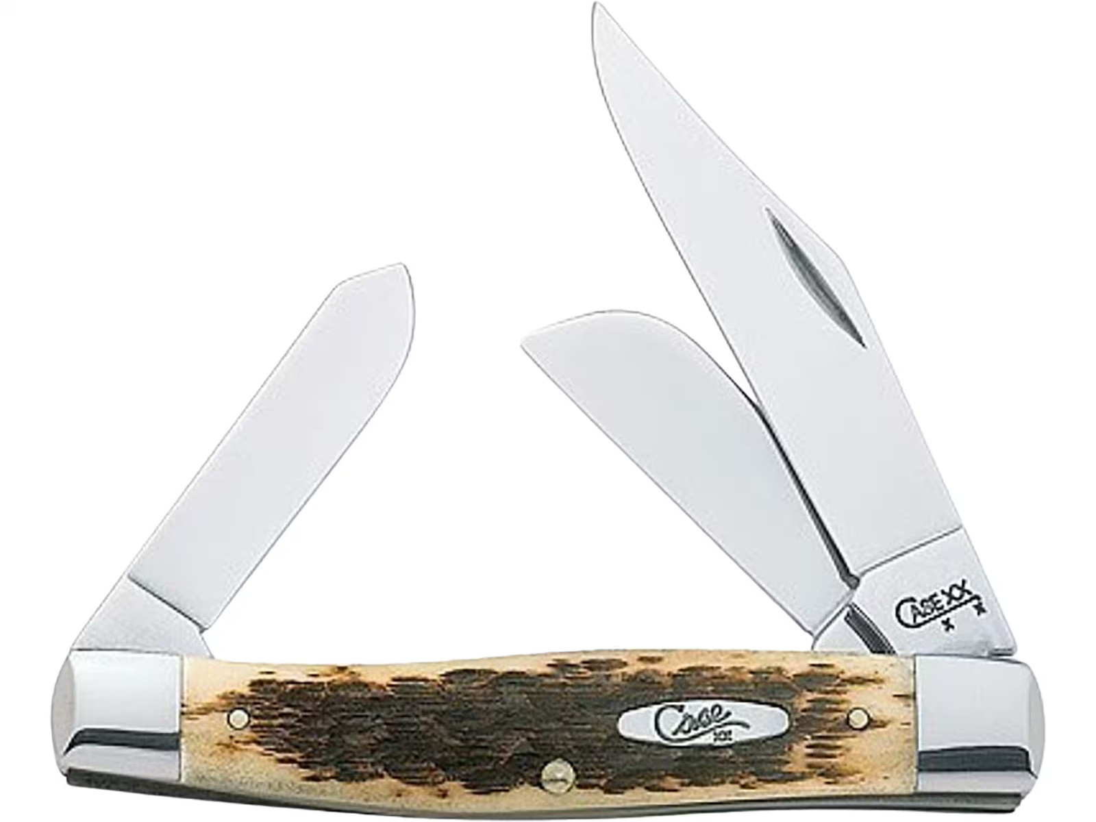 Case Large Stockman Pocket Knife 3.3" Spear Point Chrome Vanadium Satin Blade