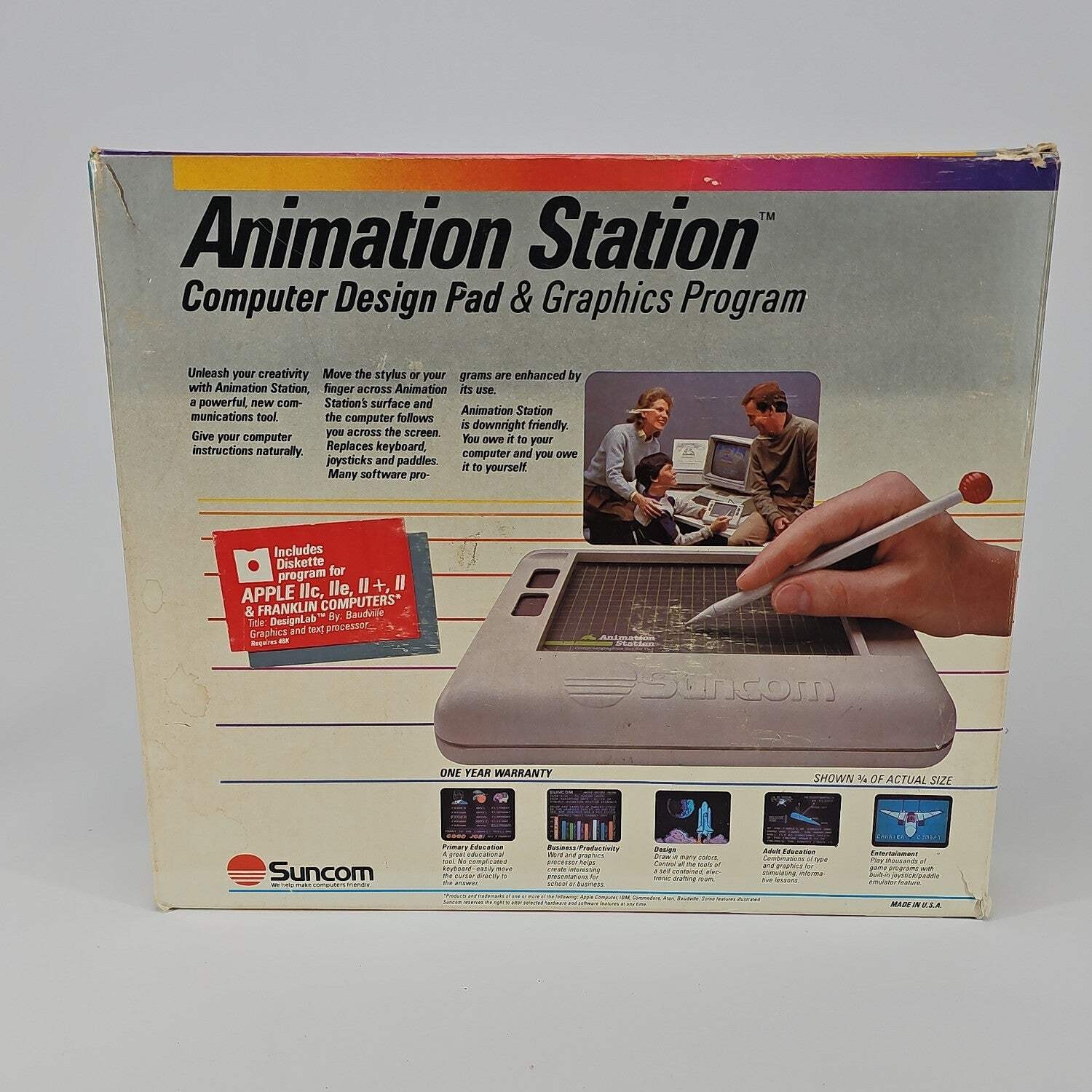 Suncom Animation Station 7" USB Drawing Tablet GTA025 White