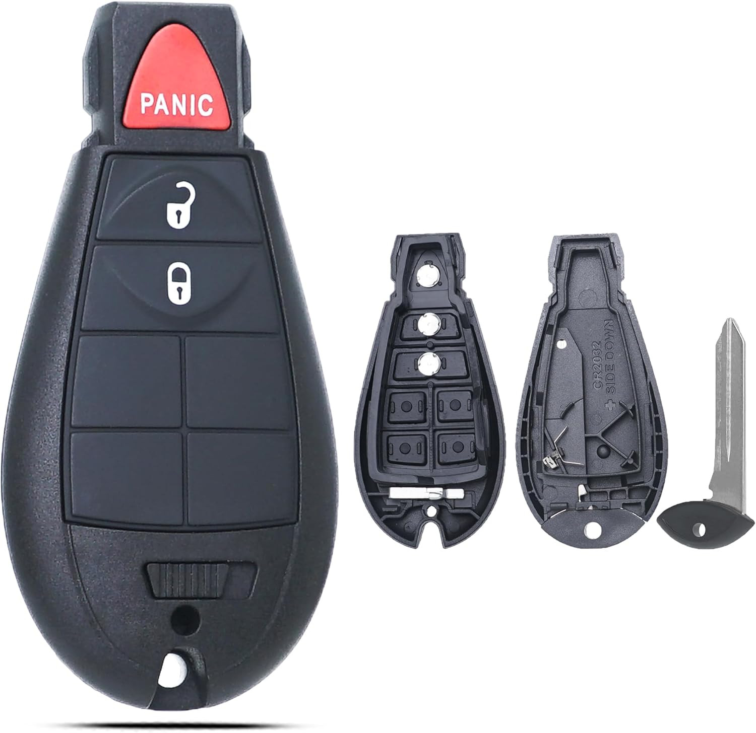 Key Fob Shell Case Replacement Fits for Dodge RAM 1500 2500 3500 Grand Caravan J