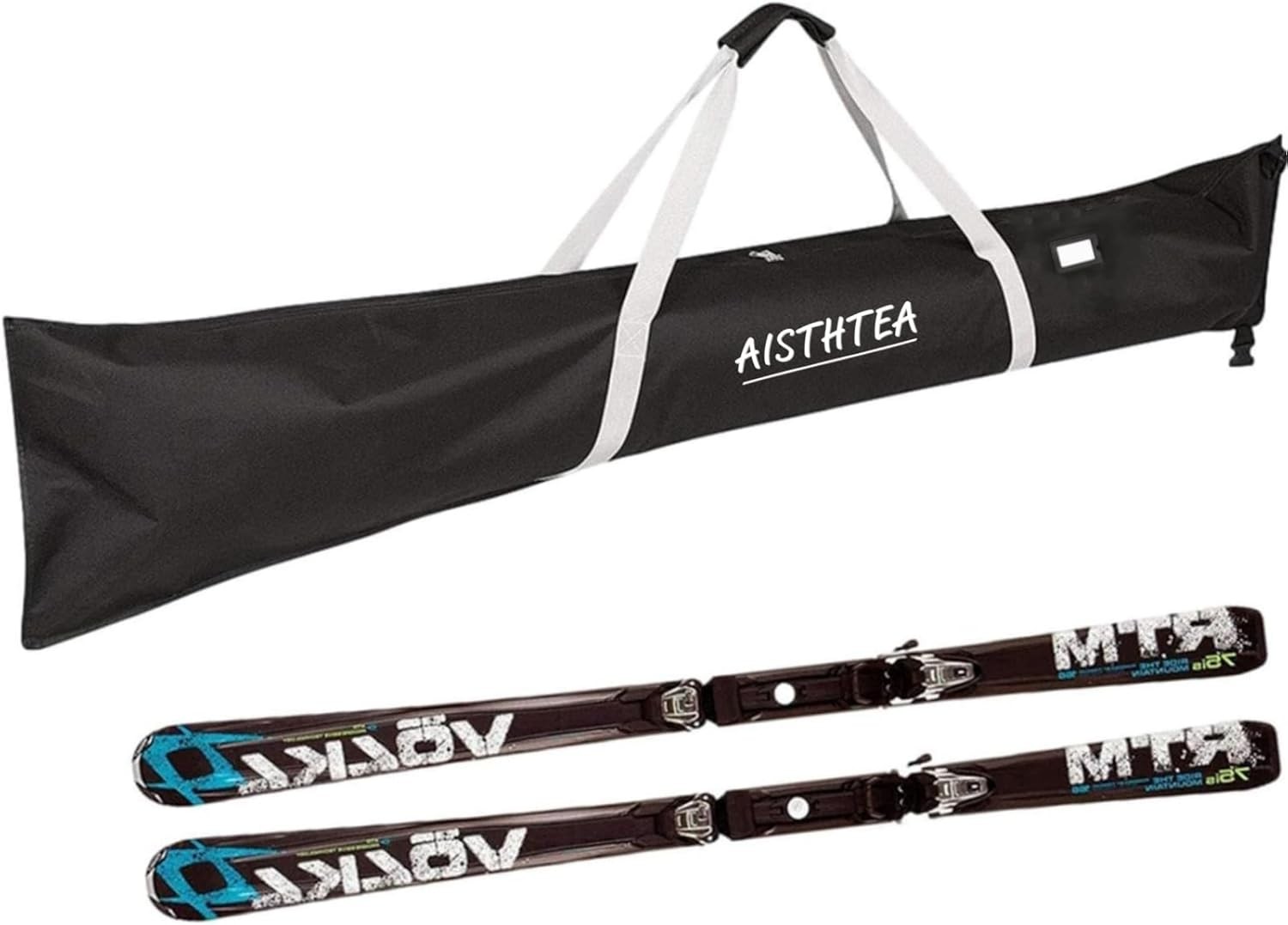 Ski Bag Snowboard 1680D Waterproof and One Size, Black