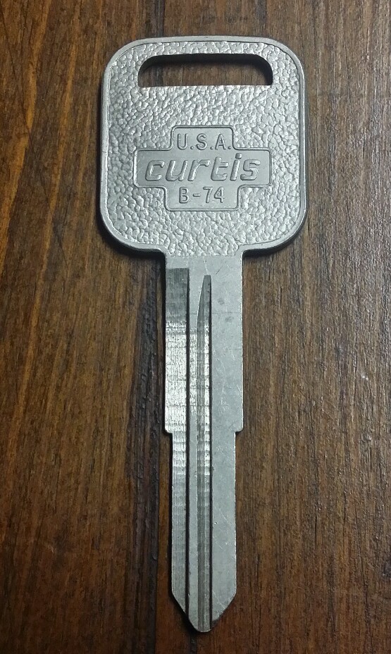 CURTIS BLANK KEY B-74 FOR GM CARS
