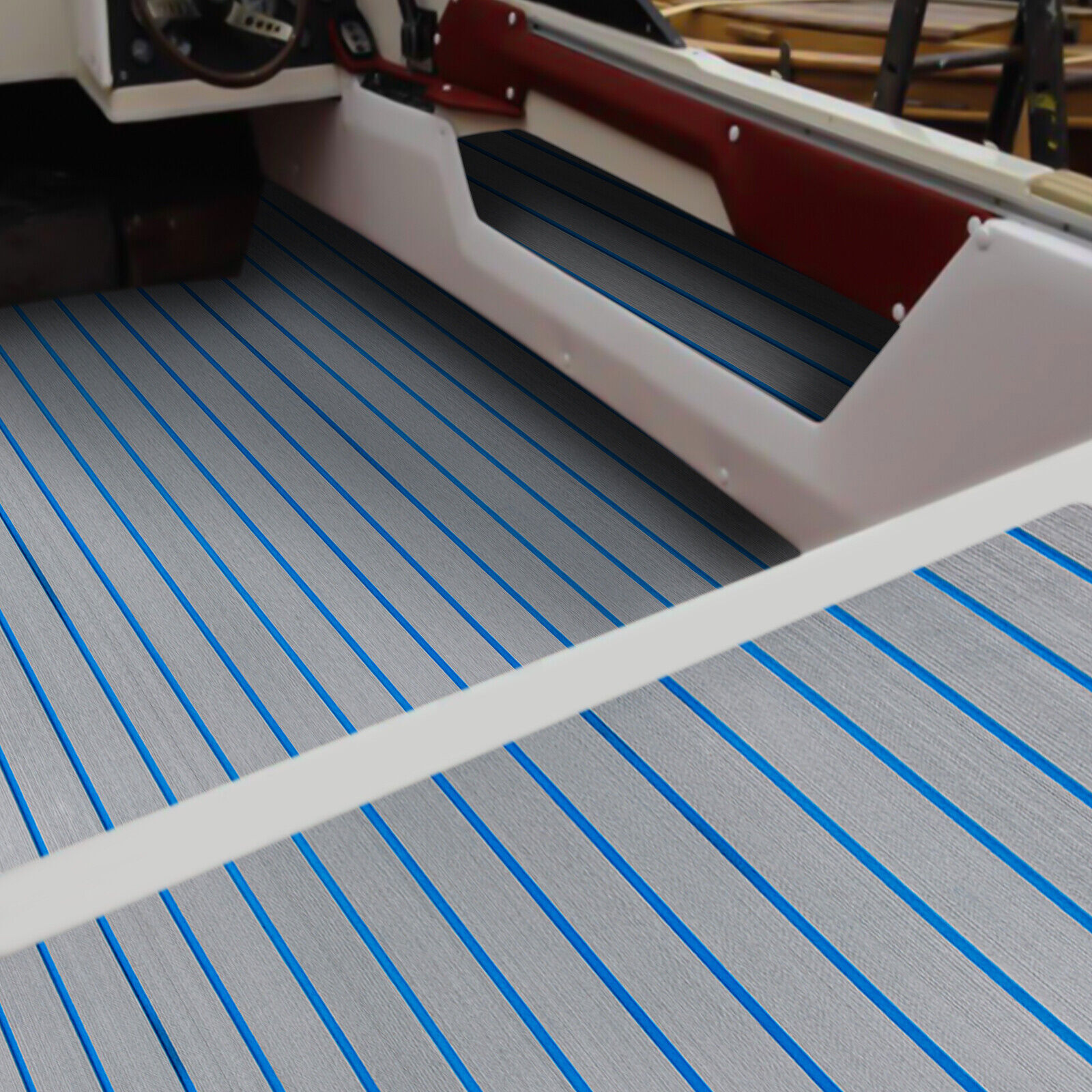 EVA Foam Boat Flooring Mat Yacht Teak Decking Sheet Flooring Pad Marine Carpet
