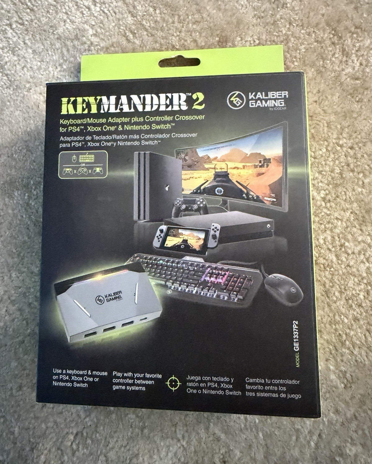 IOGEAR KeyMander 2 GE1337P2 Wired Keyboard & Mouse Adapter PS4 Xbox One Switch