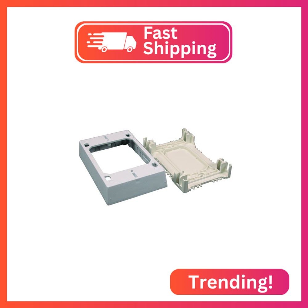 Legrand Wiremold NMW35 Nonmetallic Plastic Raceway for Extending Power, 1 Gang E