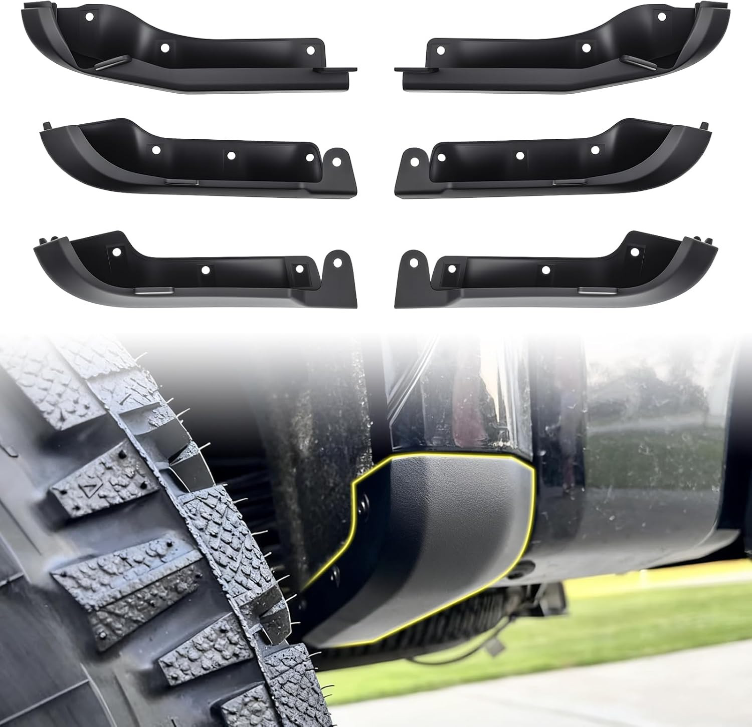 Mud Flap Delete for GMC Sierra 2500/3500 2020-2026 2WD/4WD Front & Rear Wheel