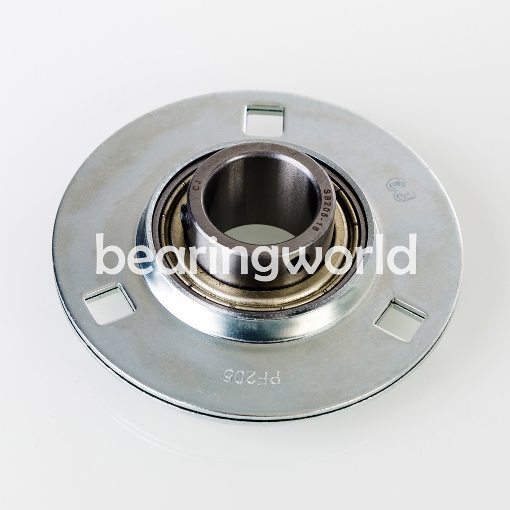 NEW SBPF205-16 High Quality 1" Set Screw Pressed Steel 3-Bolt Flange Bearing