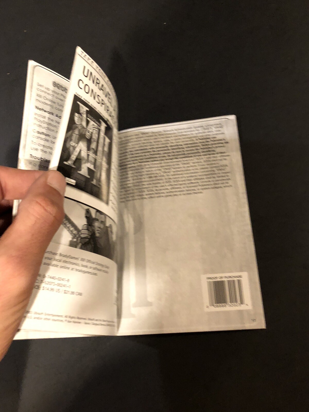 Thirteen ps2 Manual Only