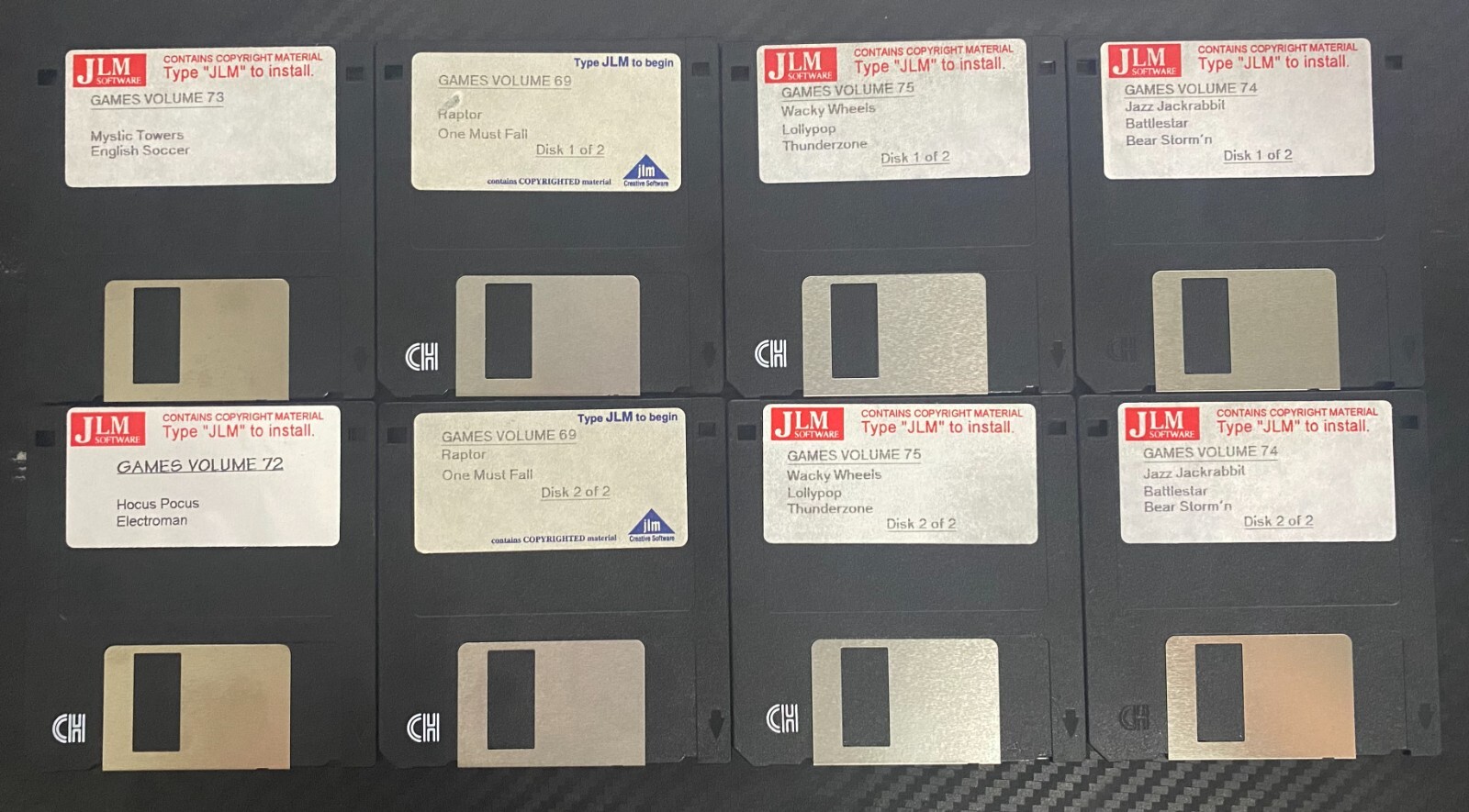 Floppy disk 3.5" games volumes/vendor - select a game