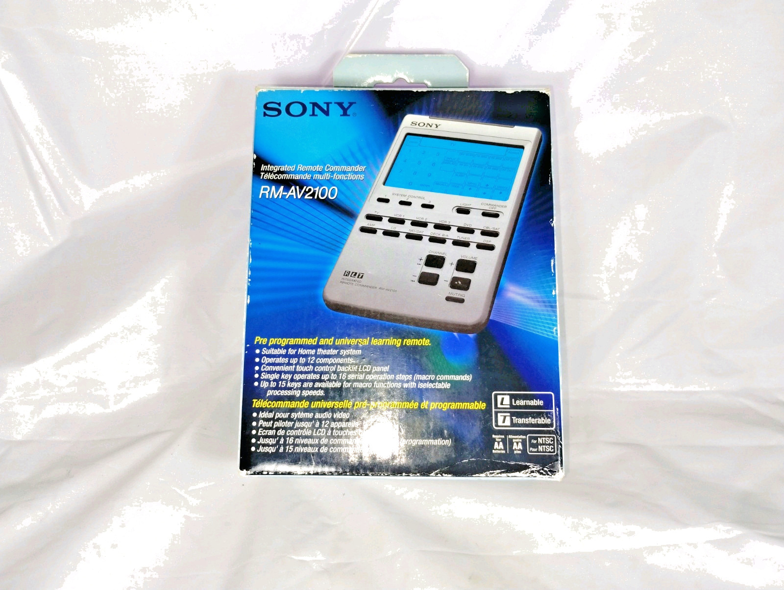 Universal Remote Commander, Sony RM-AV2100, Home Theater System Remote, Working