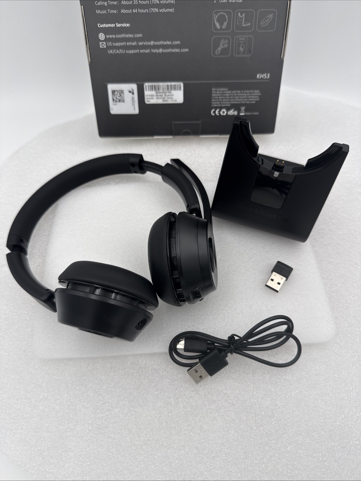 (Upgraded Version) Wireless Headset, Bluetooth Headset w/Noise Cancelling Mic