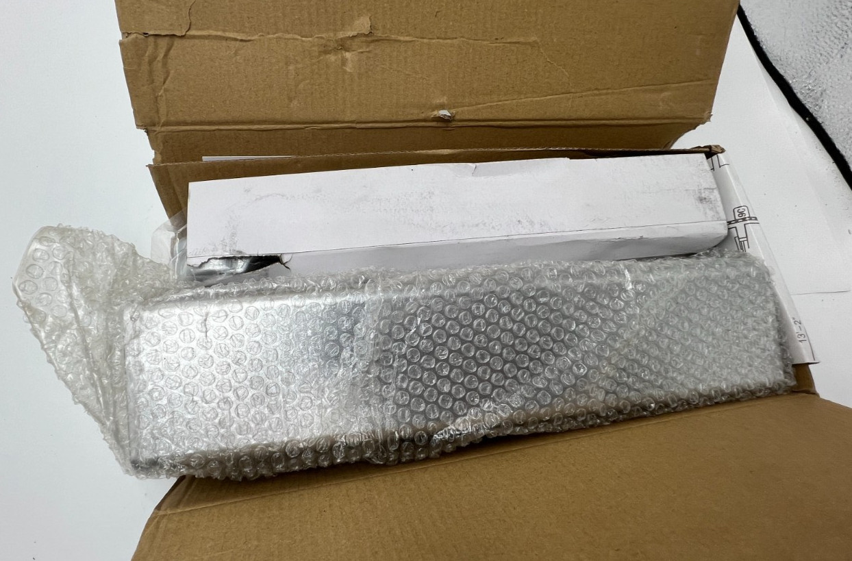Design Hardware Security Door Closer Mounting Plate 10'-0" Gray
