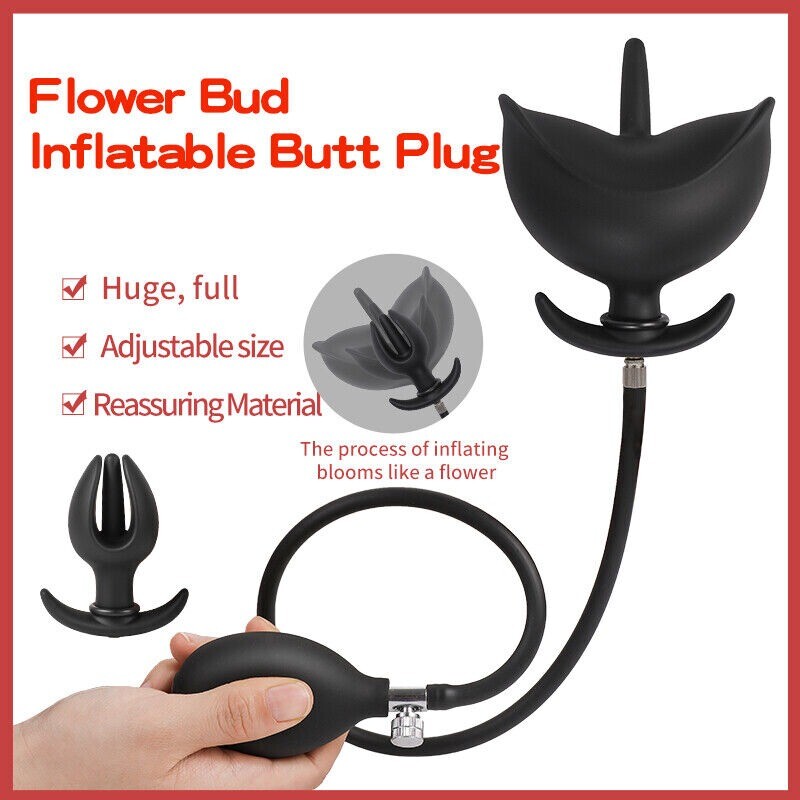 Silicone Spreader Dilator Expander Plug Inflatable Extreme Chastity for Couple