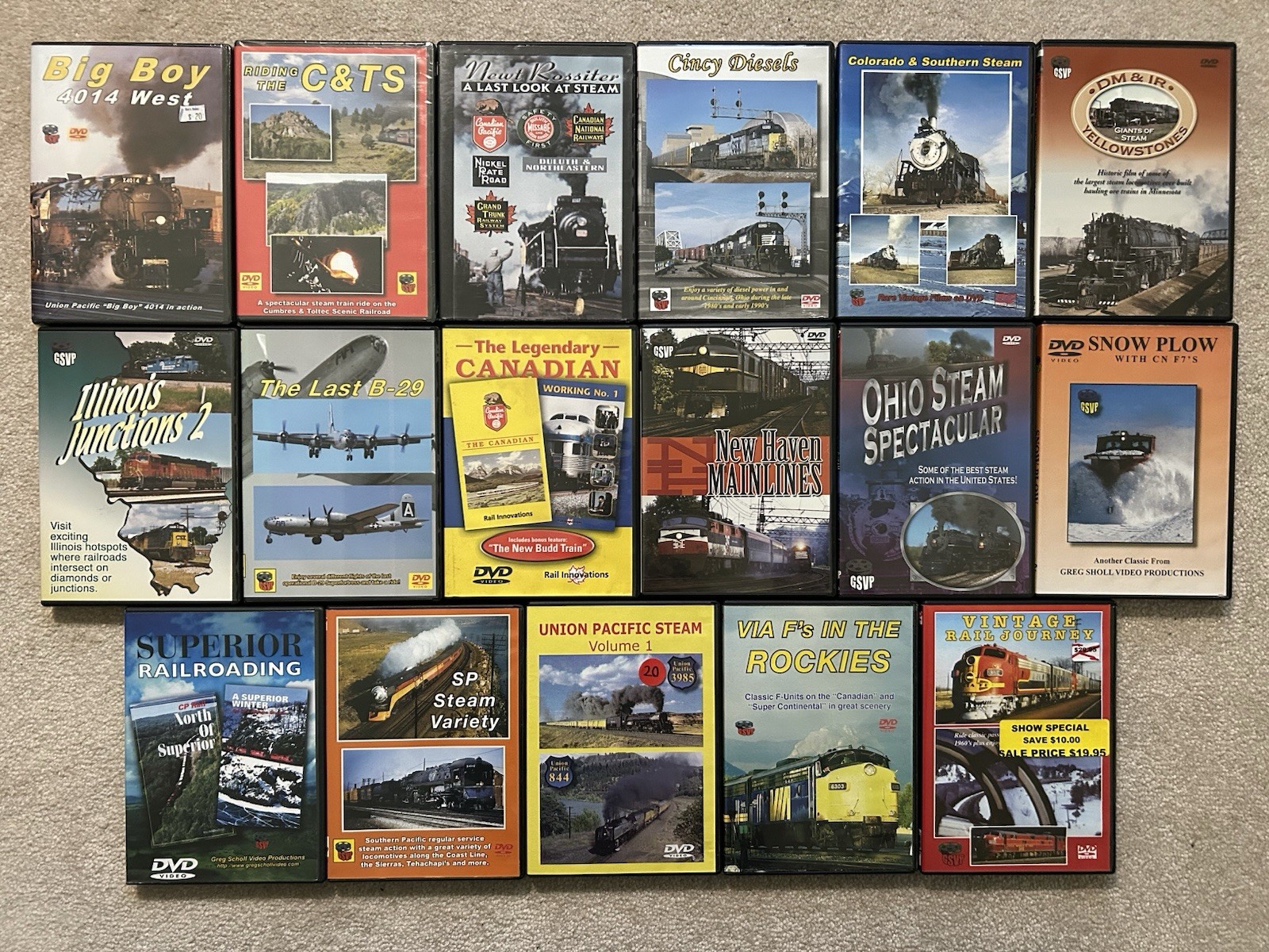Railroad DVDs by Greg Scholl Video Productions