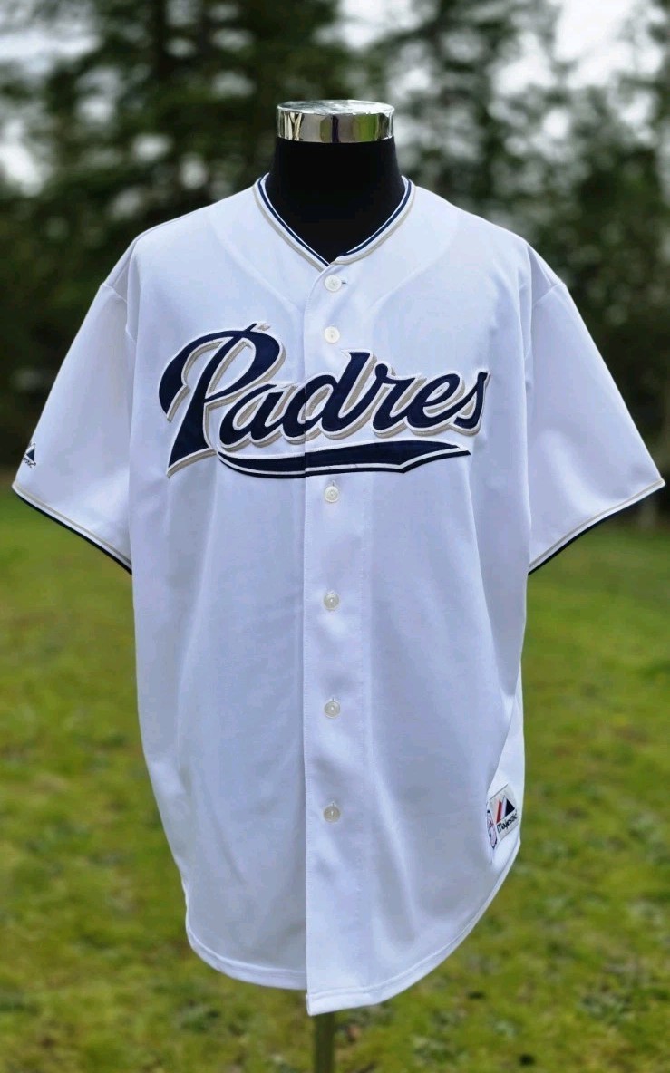 San Diego Padres Vintage Y2K Majestic Jersey Stitched Sewn Authentic Size XXL