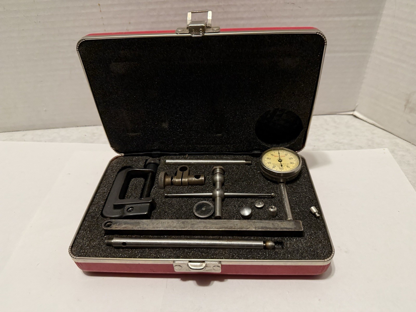 Vintage Starrett 196 Universal Dial Test Indicator